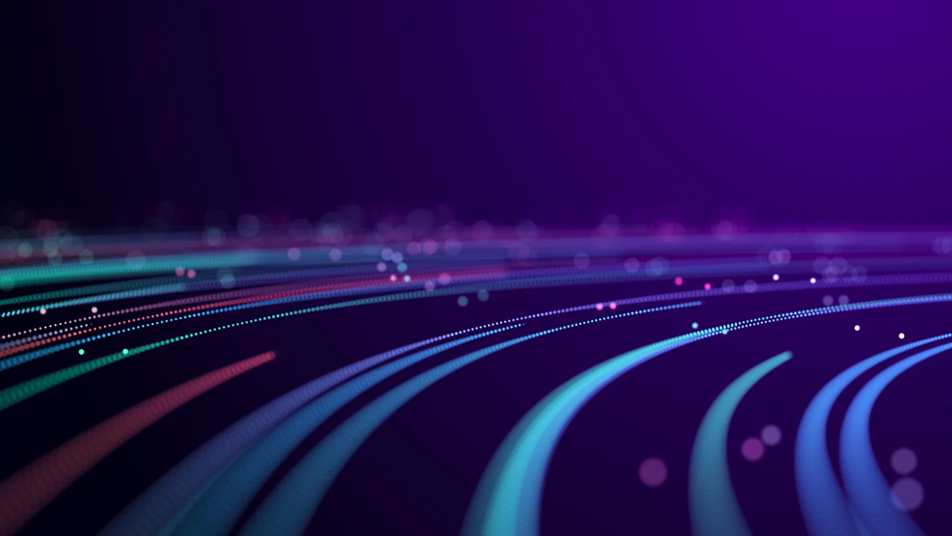 Colourful digital waves representing data flow