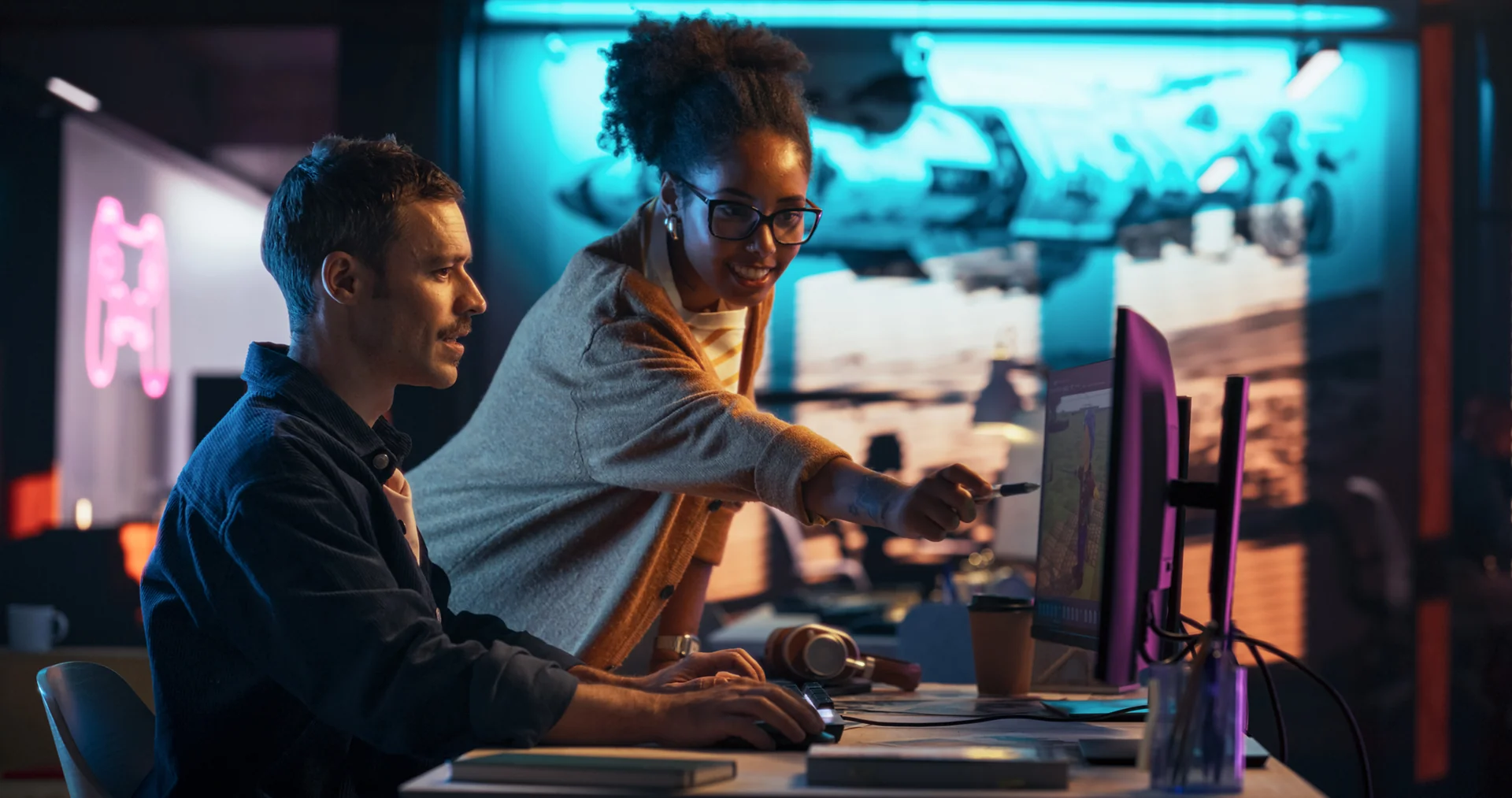 Cyber team doing security awareness training