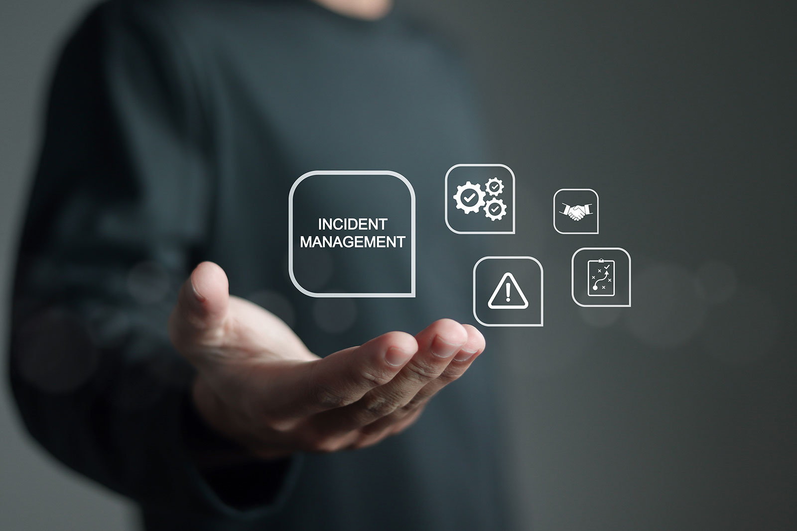 Virtual incident management icons for ERP testing and quality assurance