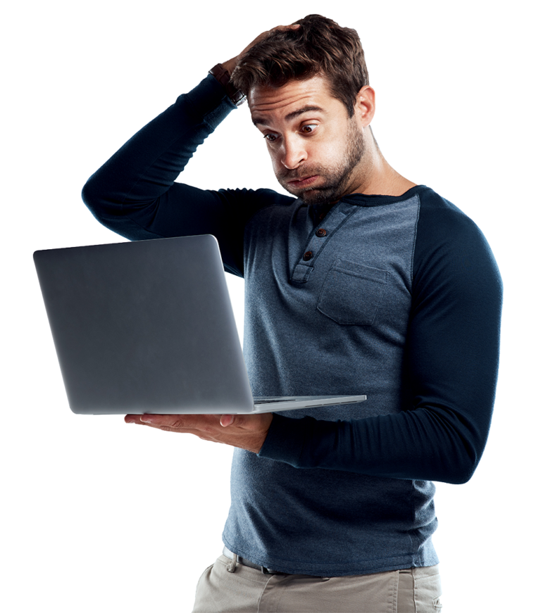 Frustrated developer facing software quality issues without proper digital assurance testing