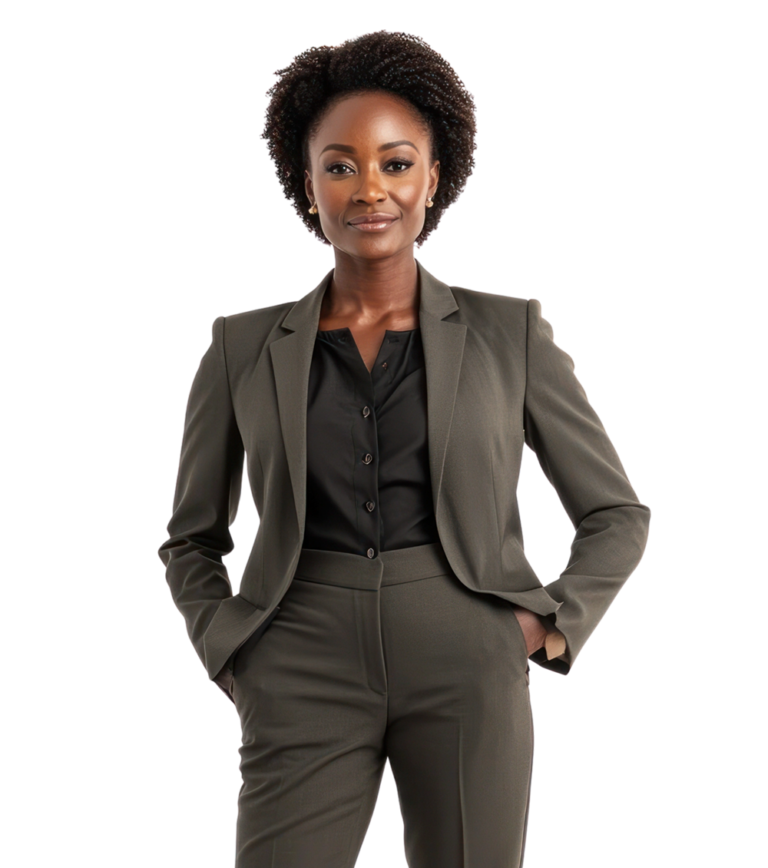 Confident female professional leading IT service delivery and digital assurance solutions
