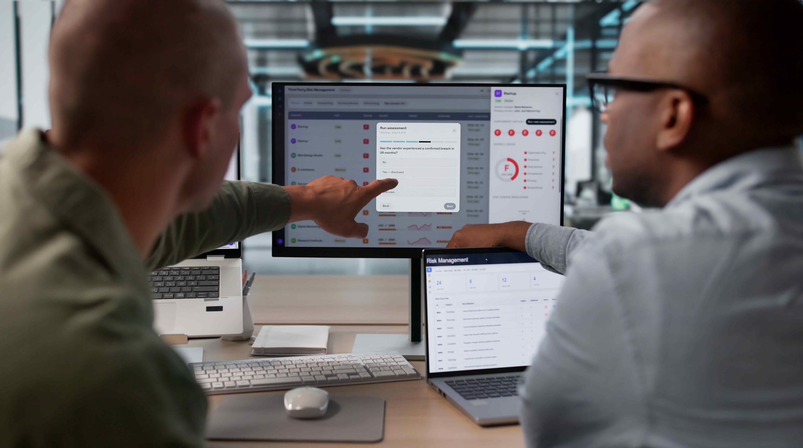 Business-risk-and-process-being-shown-on-screen