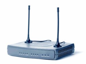 Close up of an internet modem and tv receiver 2026 03 18 07 01 50 utc