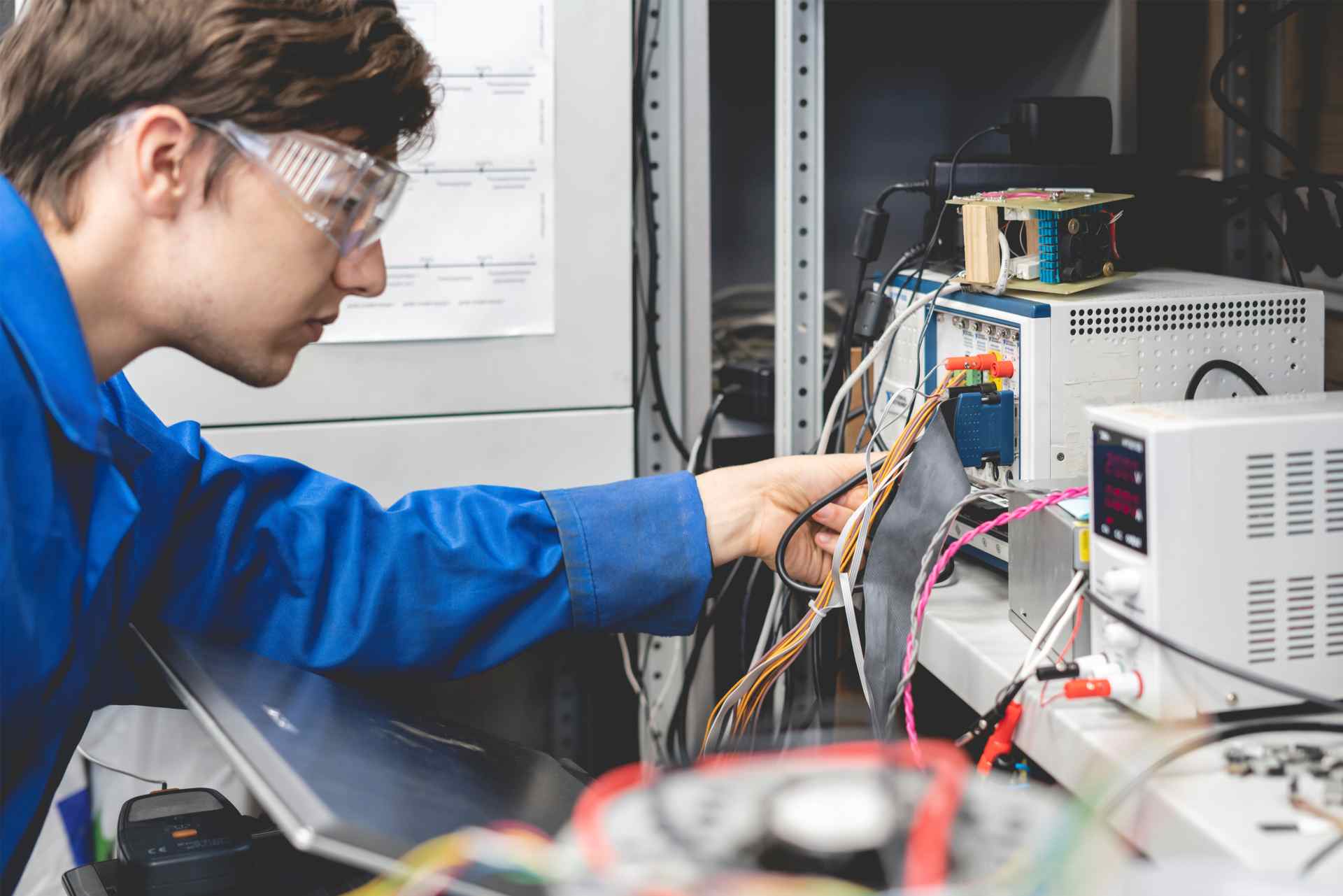Electronics technician working on equipment in lab 2026 01 07 06 03 39 utc
