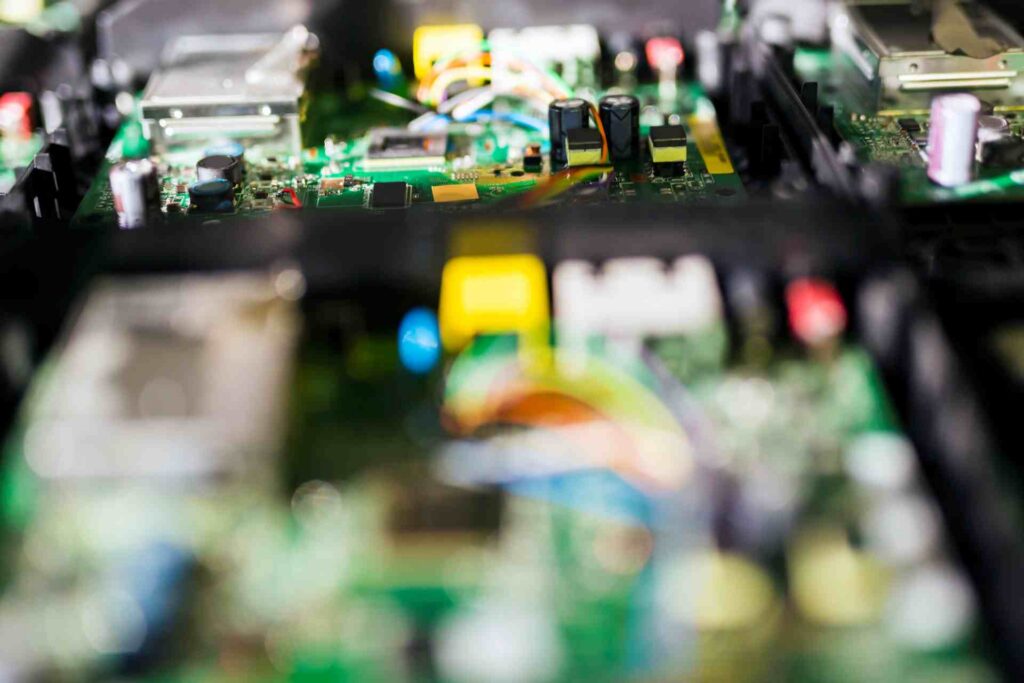 Green circut board with chips semiconductors and 2026 01 08 22 31 18 utc