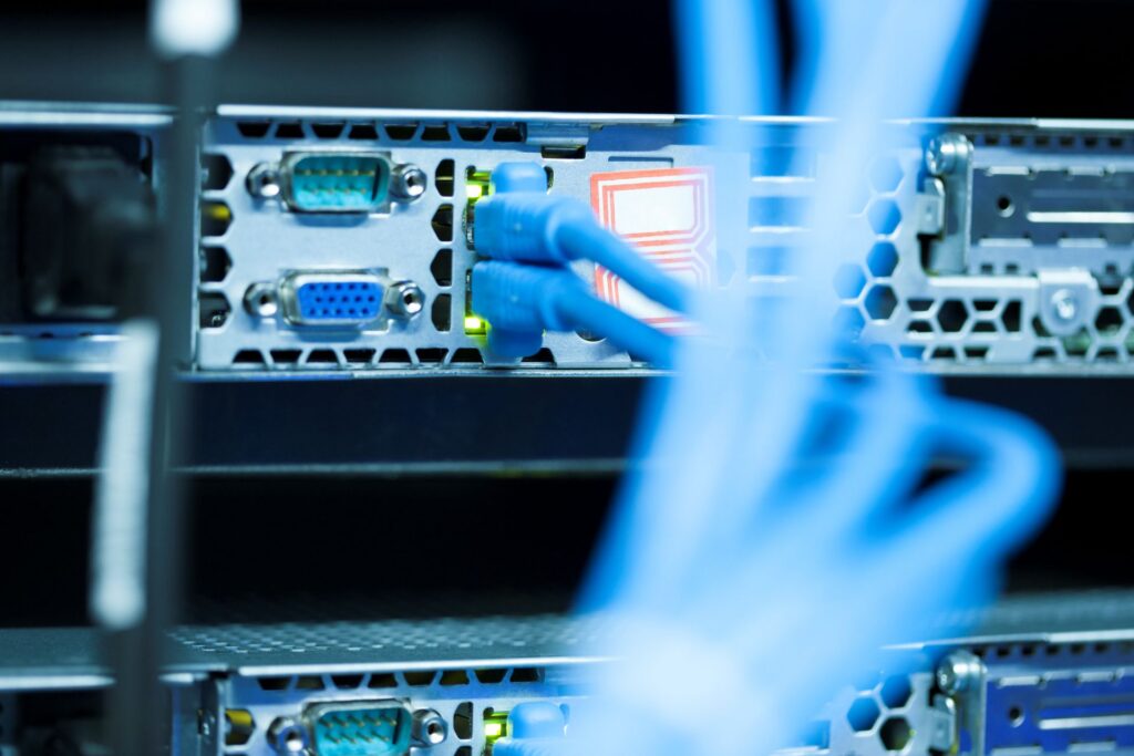 Network cables connected to servers in data center 2026 03 09 08 16 01 utc
