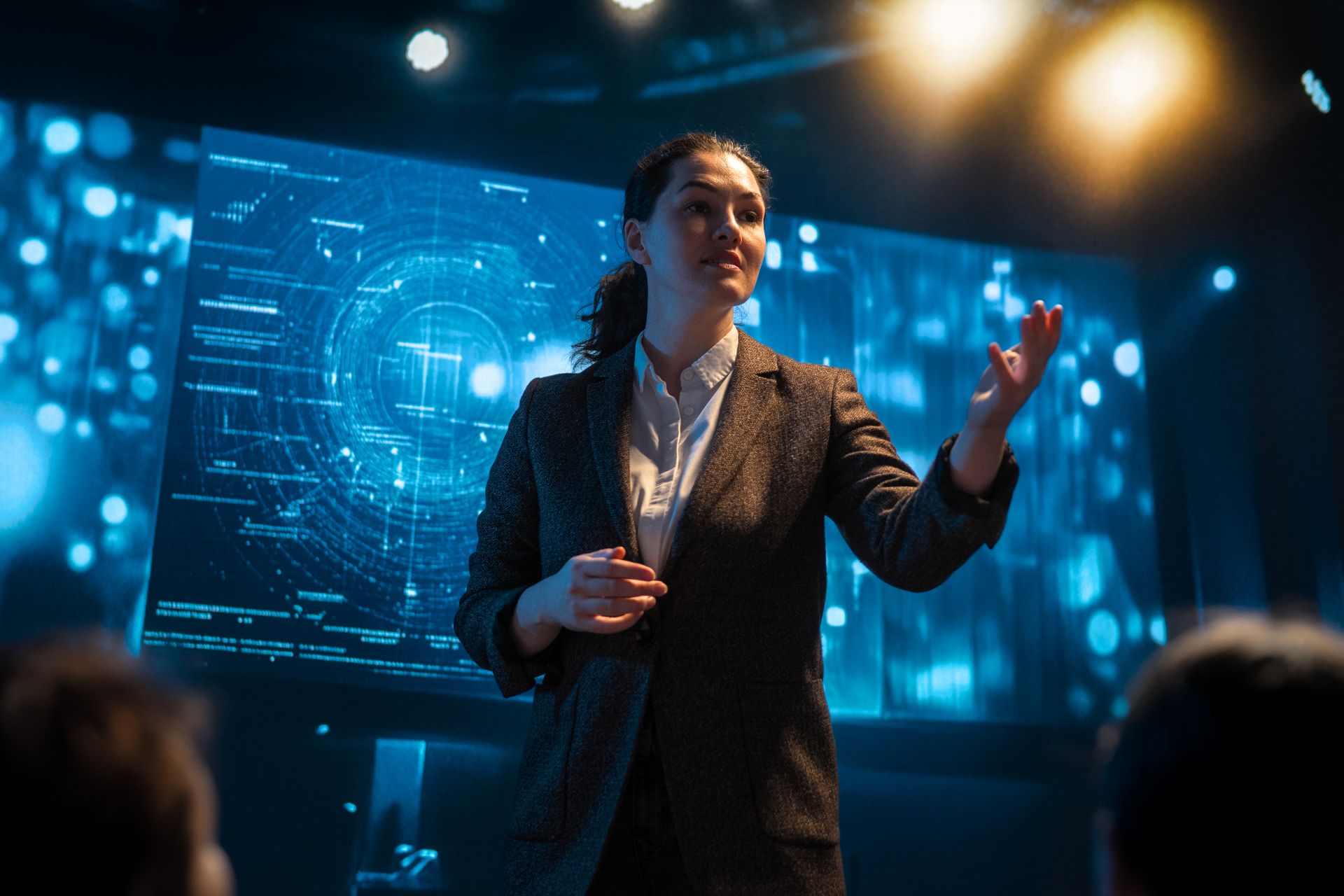Professional woman giving presentation on tech bac 2026 03 25 06 54 04 utc