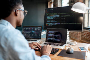 Developer writing cyber resilience act compliance and cra testing code