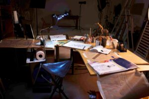 Espacio creativo de estudio ampliado